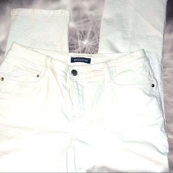 Bandolino off white stretchy Selena style pants - Picture 5 of 9